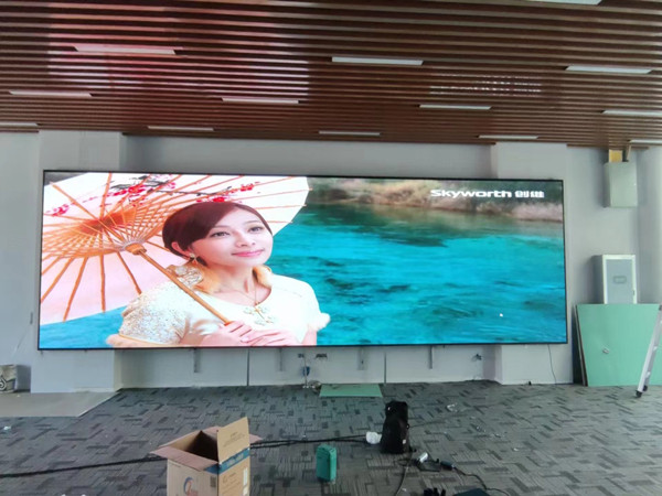 鸡西市P1.53led小间距屏安装案例